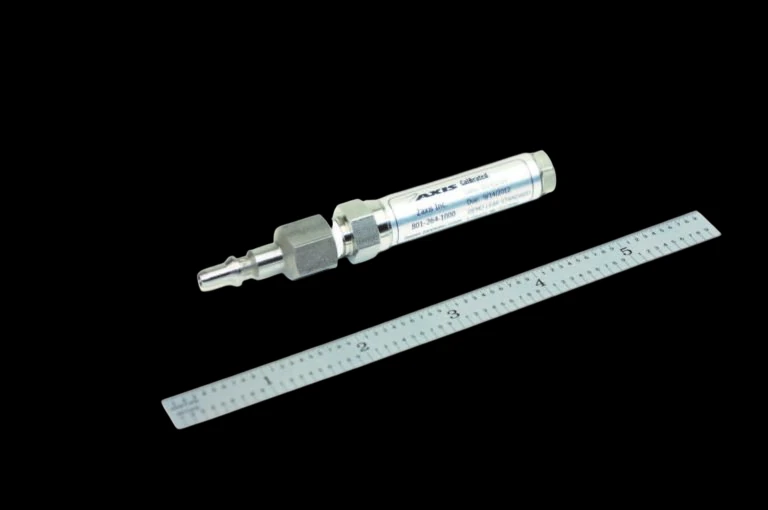 Leak test standard with fitting