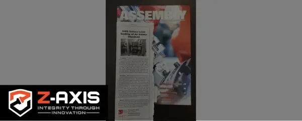 AMS solves leak testing of Air Intake Manifold with Zaxis Leak Tester!