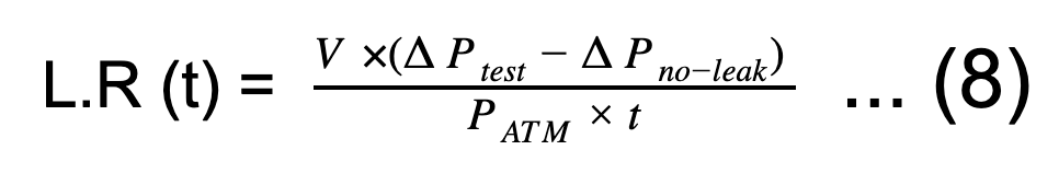 ideal gas law its effects on leak testing