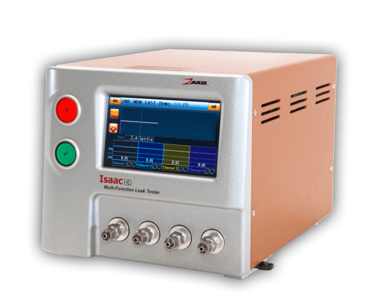 issac hd leak tester for oil filter application