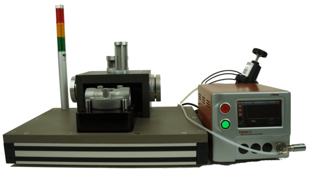 issac hd leak tester for oil filter application