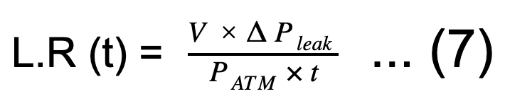 ideal gas law its effects on leak testing