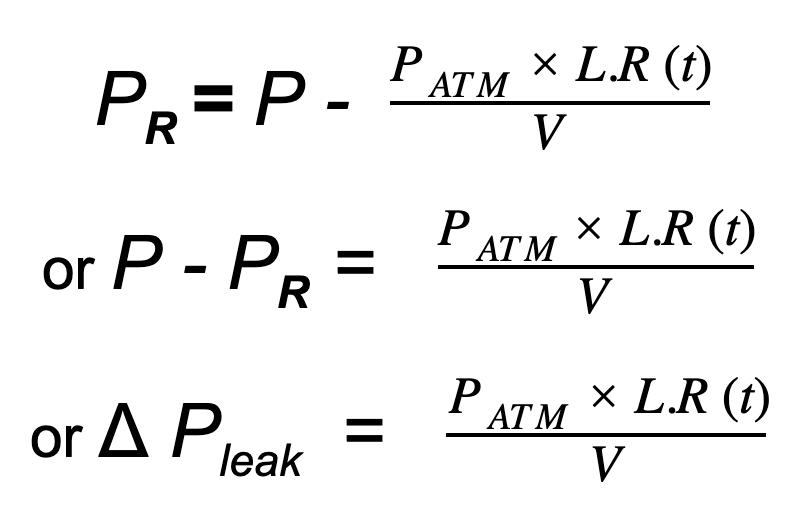 ideal gas law its effects on leak testing