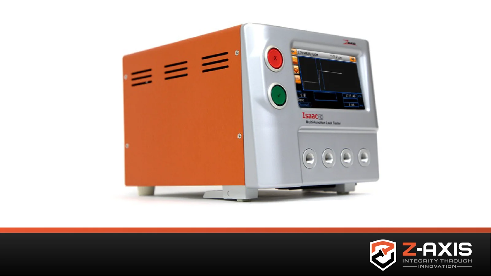 Zaxis Isaac HD Modular Production Air Leak Tester used to test Pressure Decay, Vacuum Decay, Mass Flow, Pressure Cracking, Burst Pressure, Chamber Tests