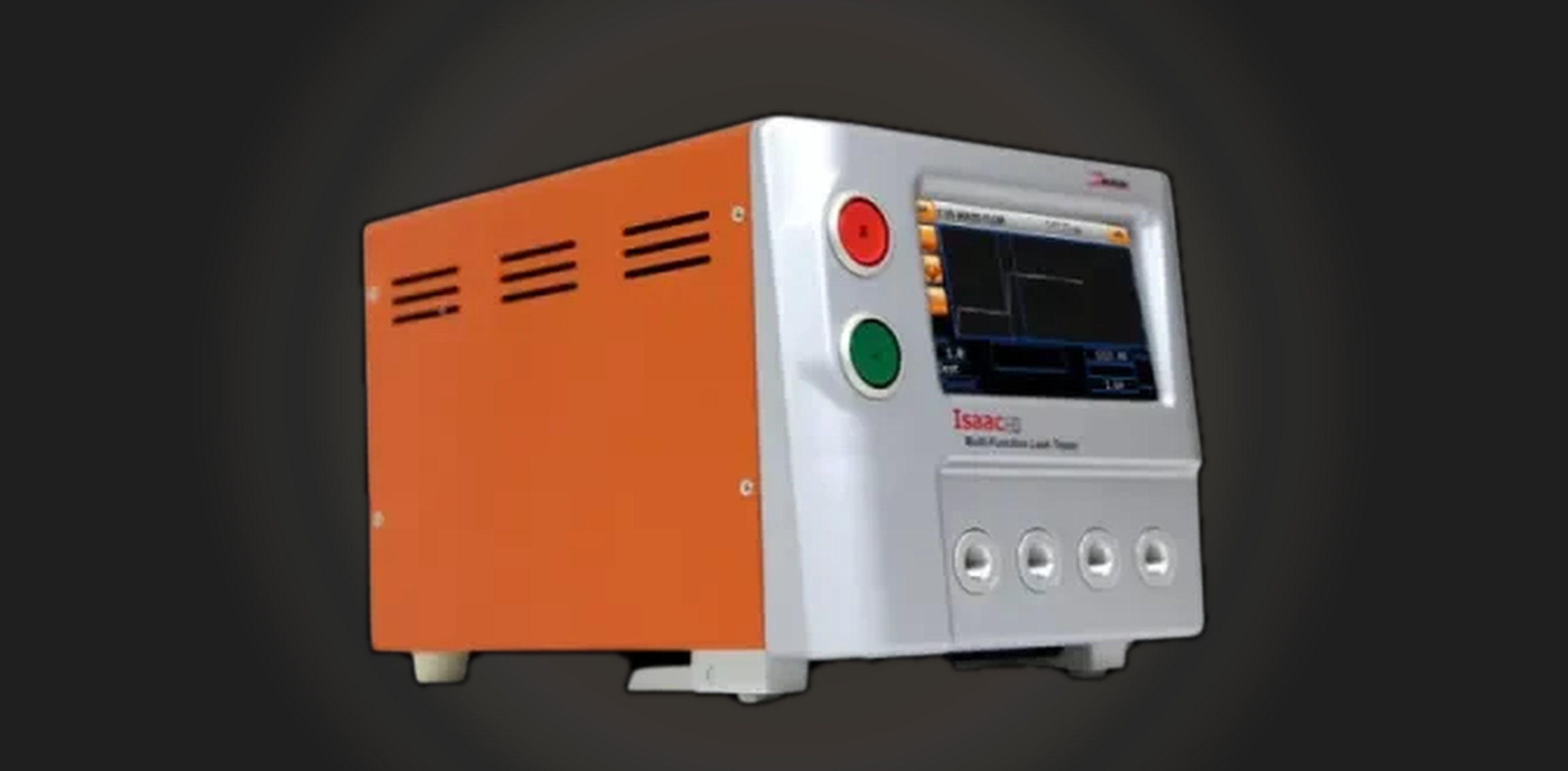 Angled front view of the Zaxis Isaac HD modular air leak tester