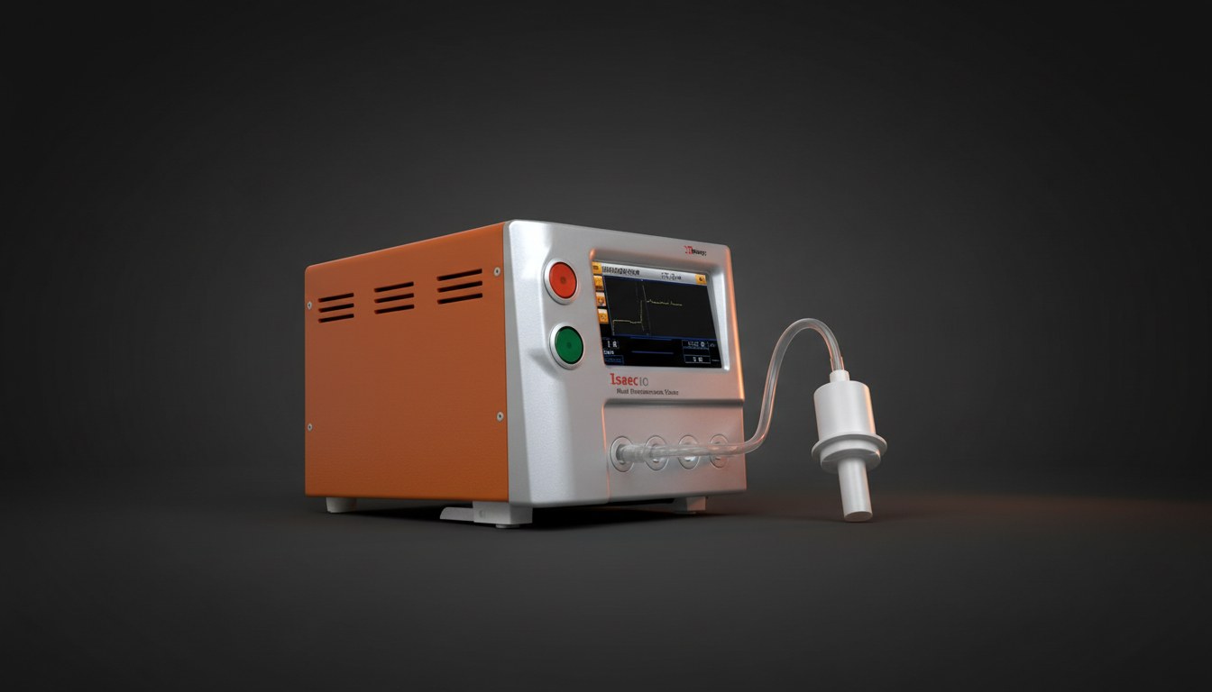 Isaac HD leak tester in a production test setting