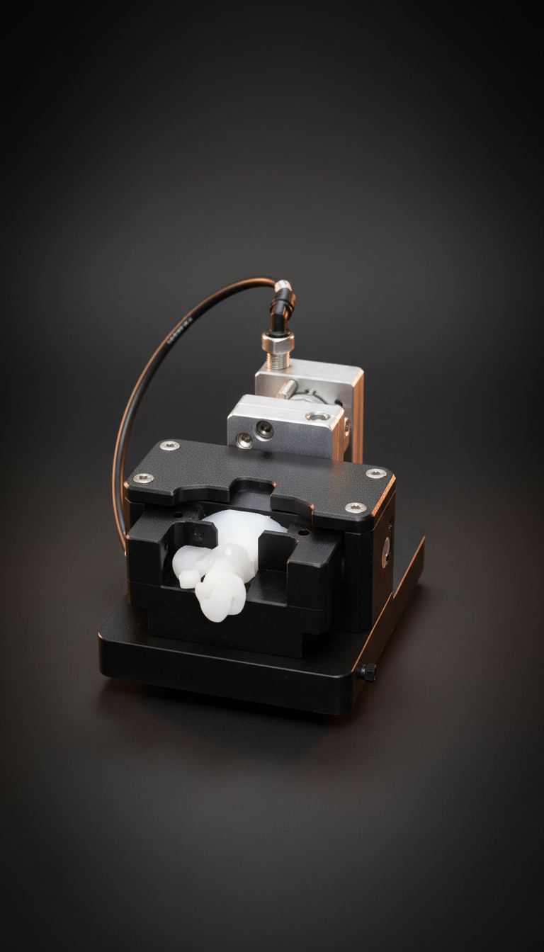 Production fixture for automated industrial testing