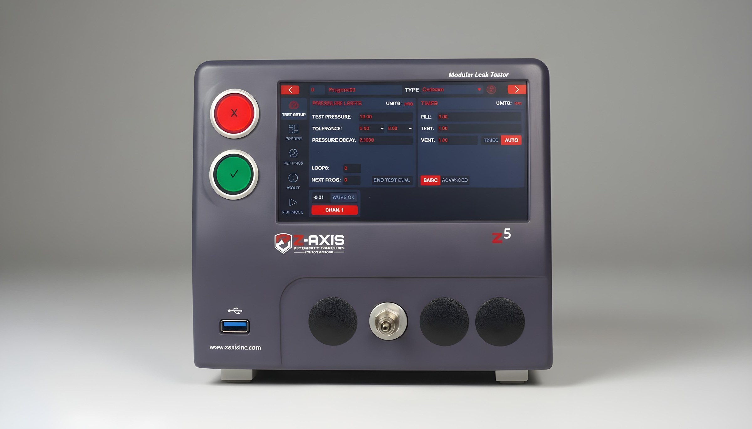 Zaxis Z5 multi-channel leak tester for battery-line test stations