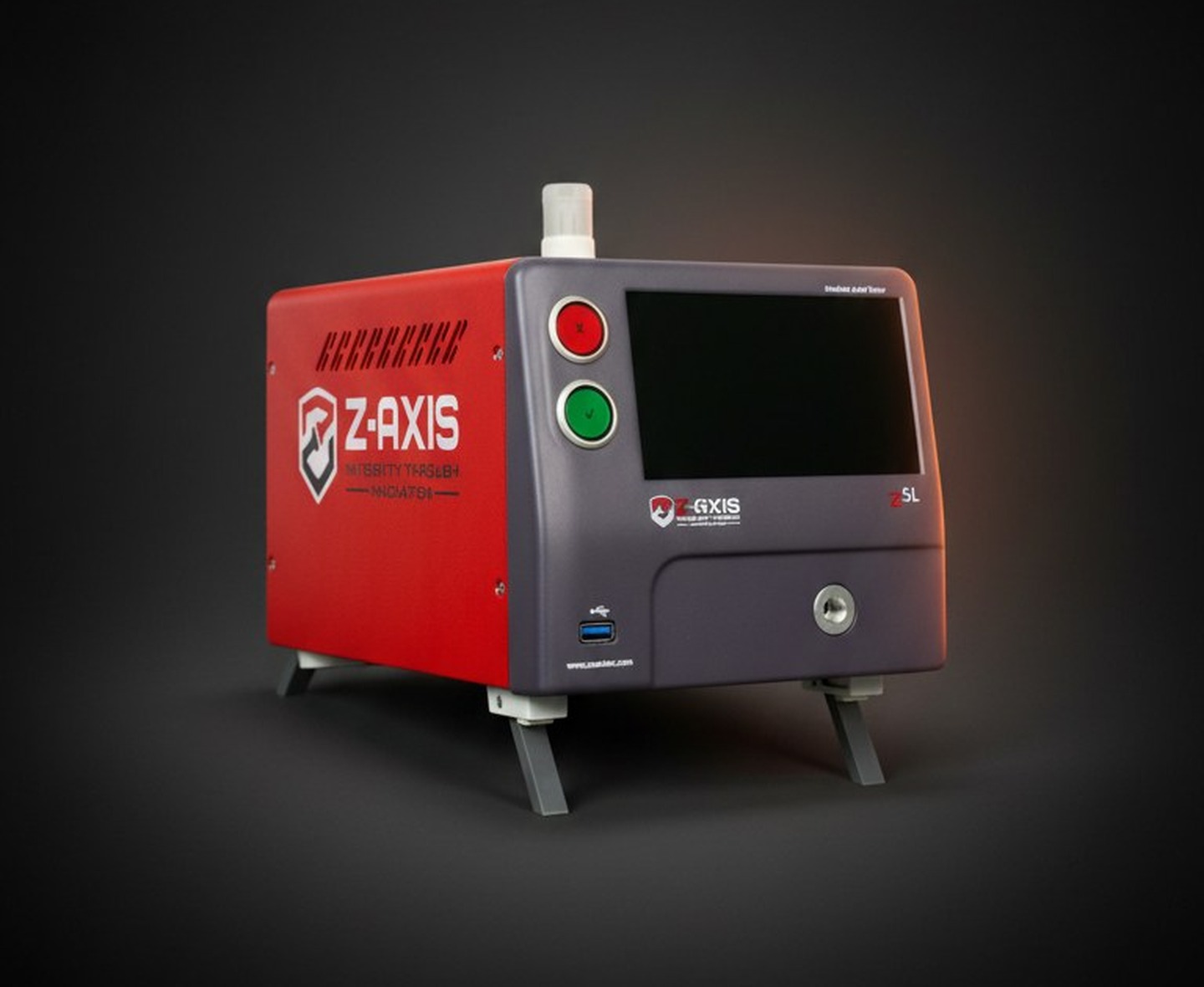 Zaxis Z5L air leak tester shown in a production-style studio render