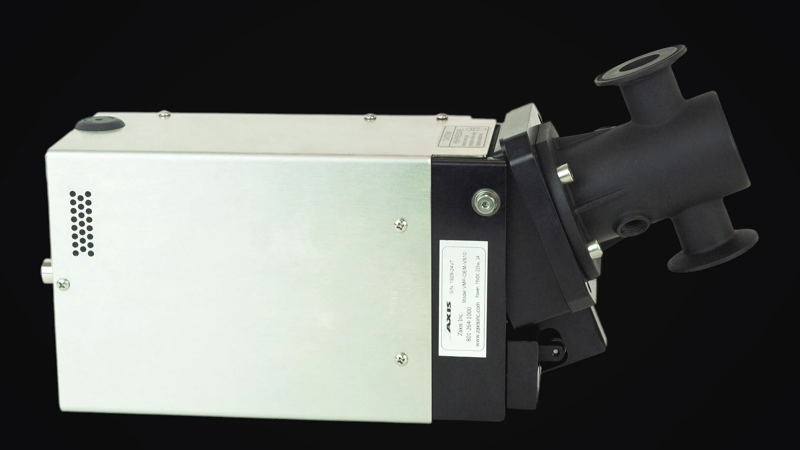 VS10-Series milliliter metering pump with servo drive and molded pump head