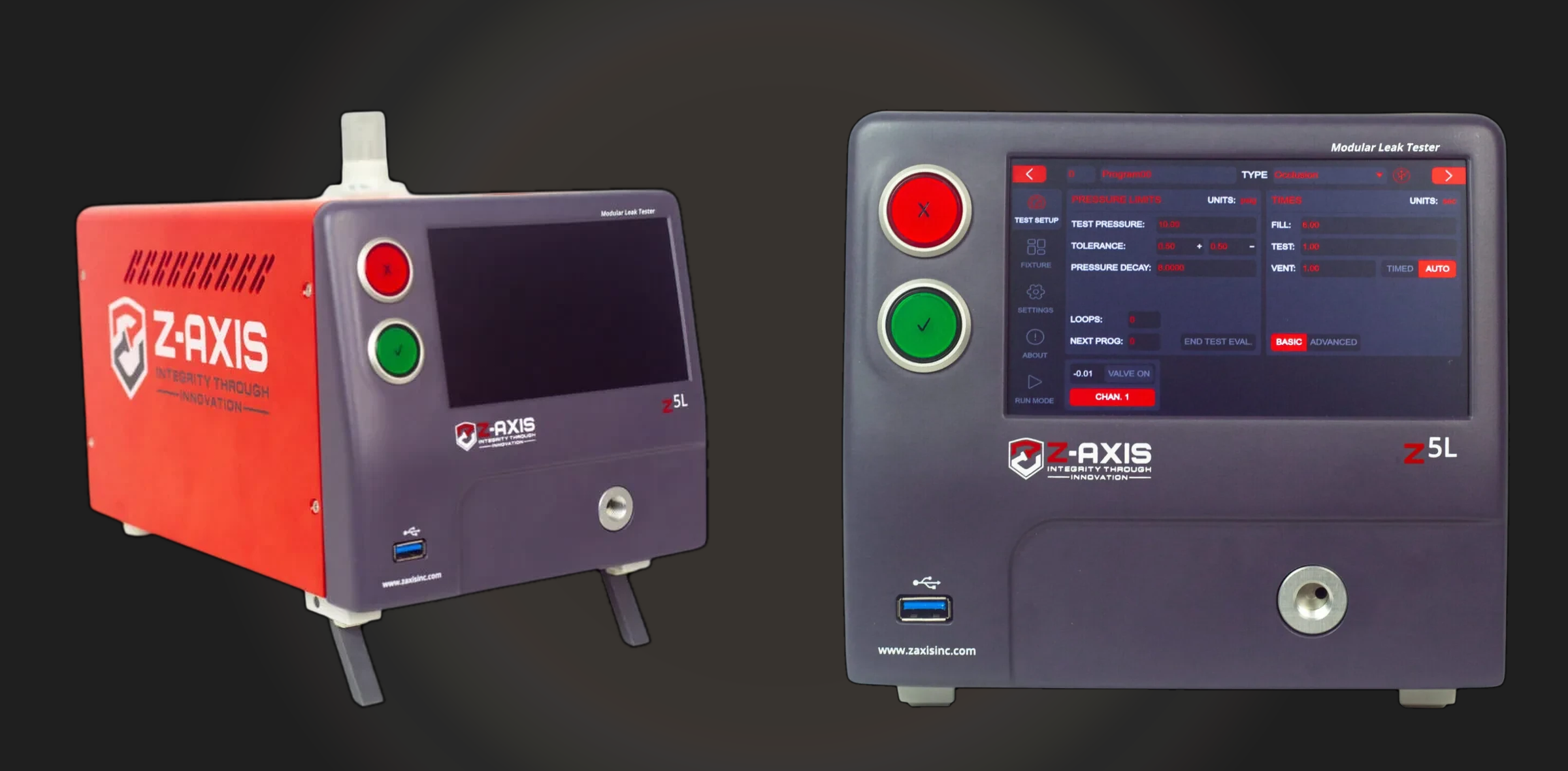 Zaxis Z5L leak tester — the upgrade path from the PD