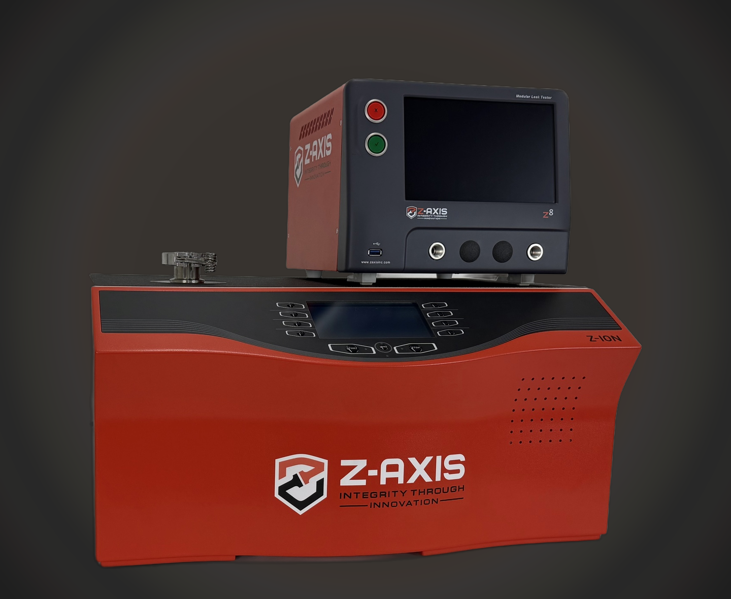 Zaxis Z-Charge controller and Z-Ion helium leak test equipment